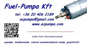 Fuel-Pumpa Kft. Adószám: 24757964-1-42 Közösségi adószám: HU24757964 Cégjegyzékszám: 01-09-180749 Bankszámlaszám: 11600006-00000000-64906117 Székhely: 1171 Budapest Tiszafüred u .8.